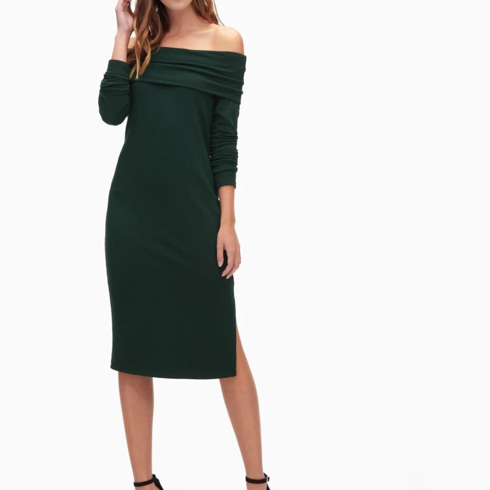 NEW Splendid French Terry Cold Shoulder Dress
